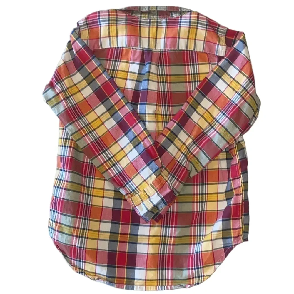 Ralph Lauren Kids 4 Red and Yellow Plaid long sleeve Shirt